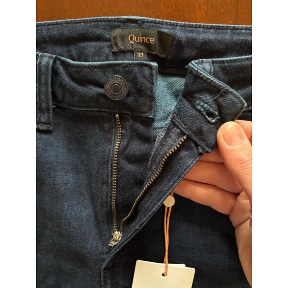 Quince NWT Bella Stretch Wide Leg Jeans in Deep Sea Blue Size 27 - Picture 5 of 12